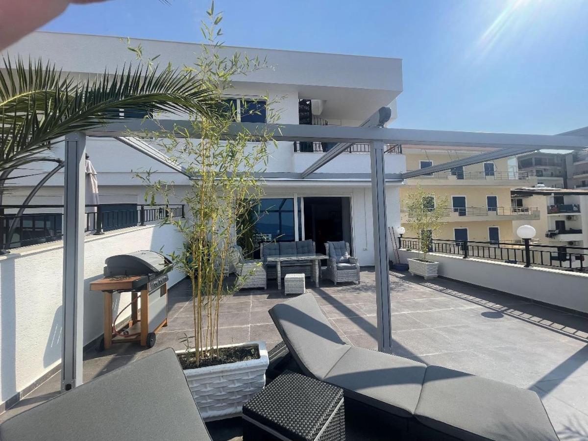 Apartament Teuta- Luxury Penthouse 200M2 Saranda Zewnętrze zdjęcie